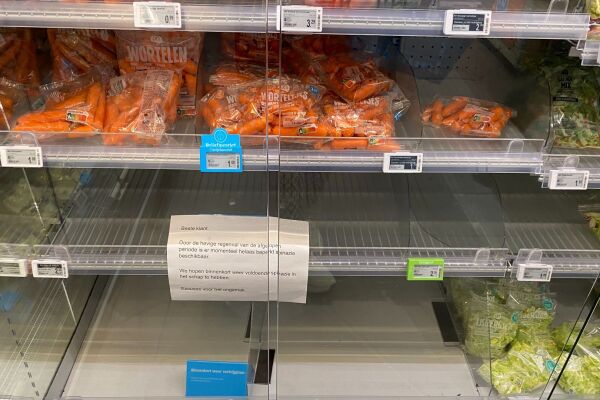 Geen spinazie meer in de supermarkt is en voorbode voor de zomer