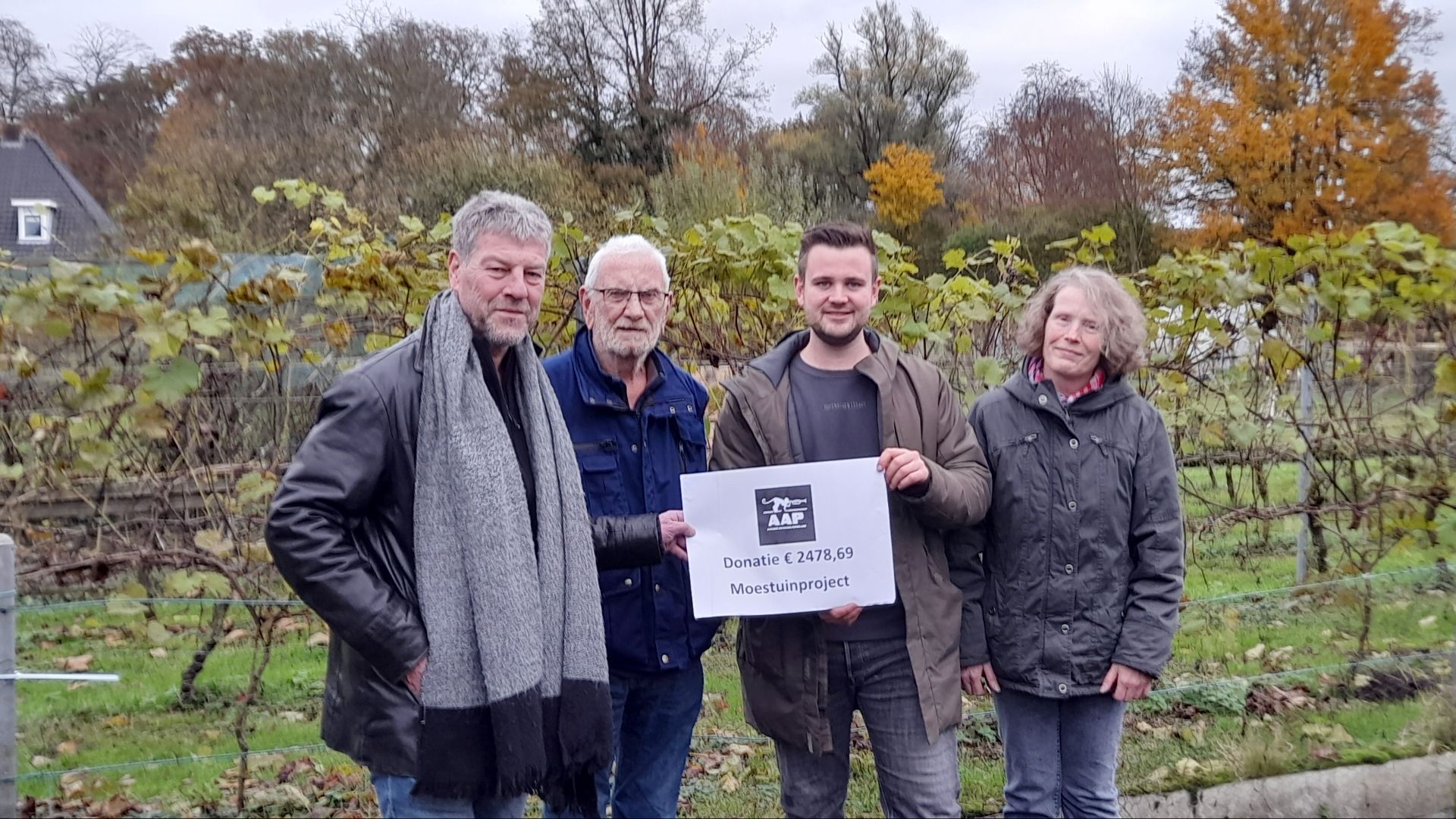 Donatie AAP-festival naar moestuinproject Bredevoort