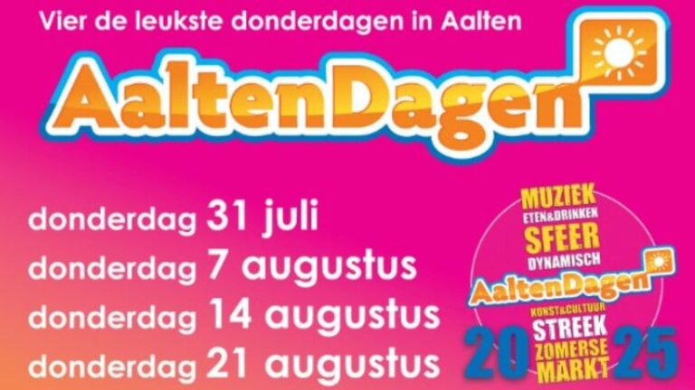 Vier themadonderdagen vol sfeer en streekbeleving tijdens de AaltenDagen